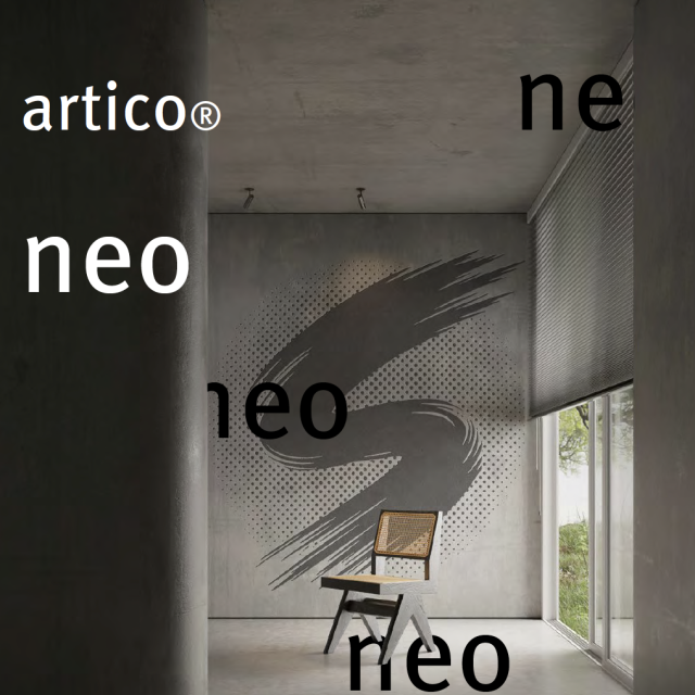 Artico Neo graafinen kalvo betonille esite