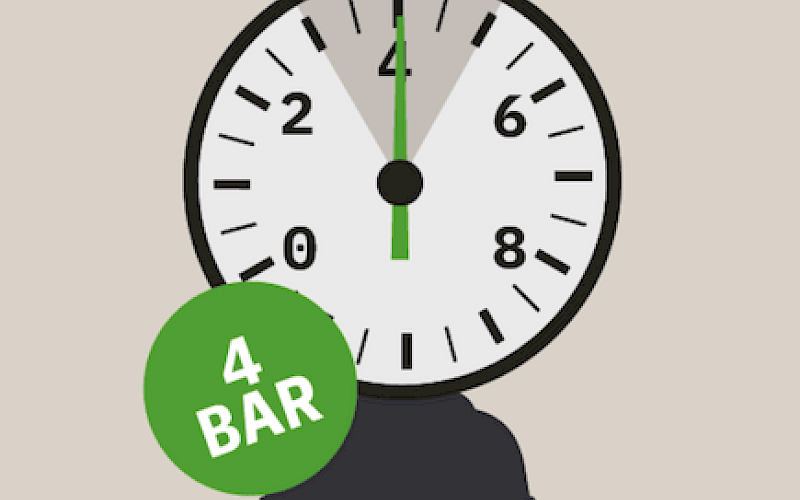 Suositeltu paine: 4 bar